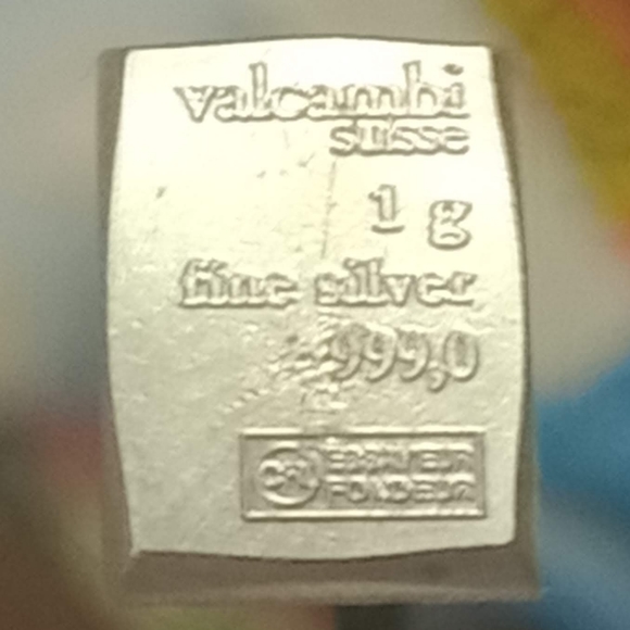 2x 1g Valcambi Suisse Silver Bars Specialty bars tear apart bartering silver - Picture 4 of 7